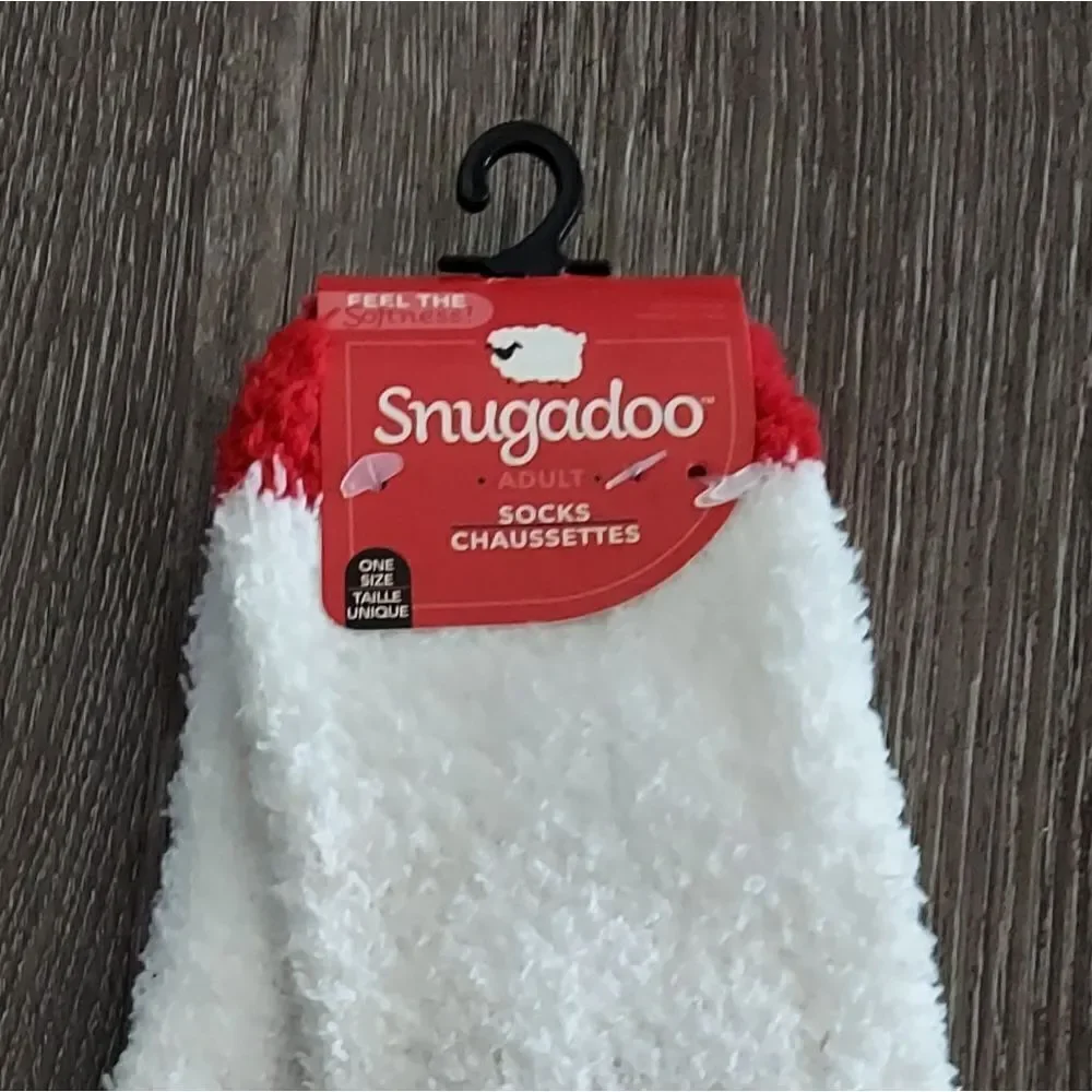 Snugadoo Adult Fuzzy Socks Llama One Size Fits Most